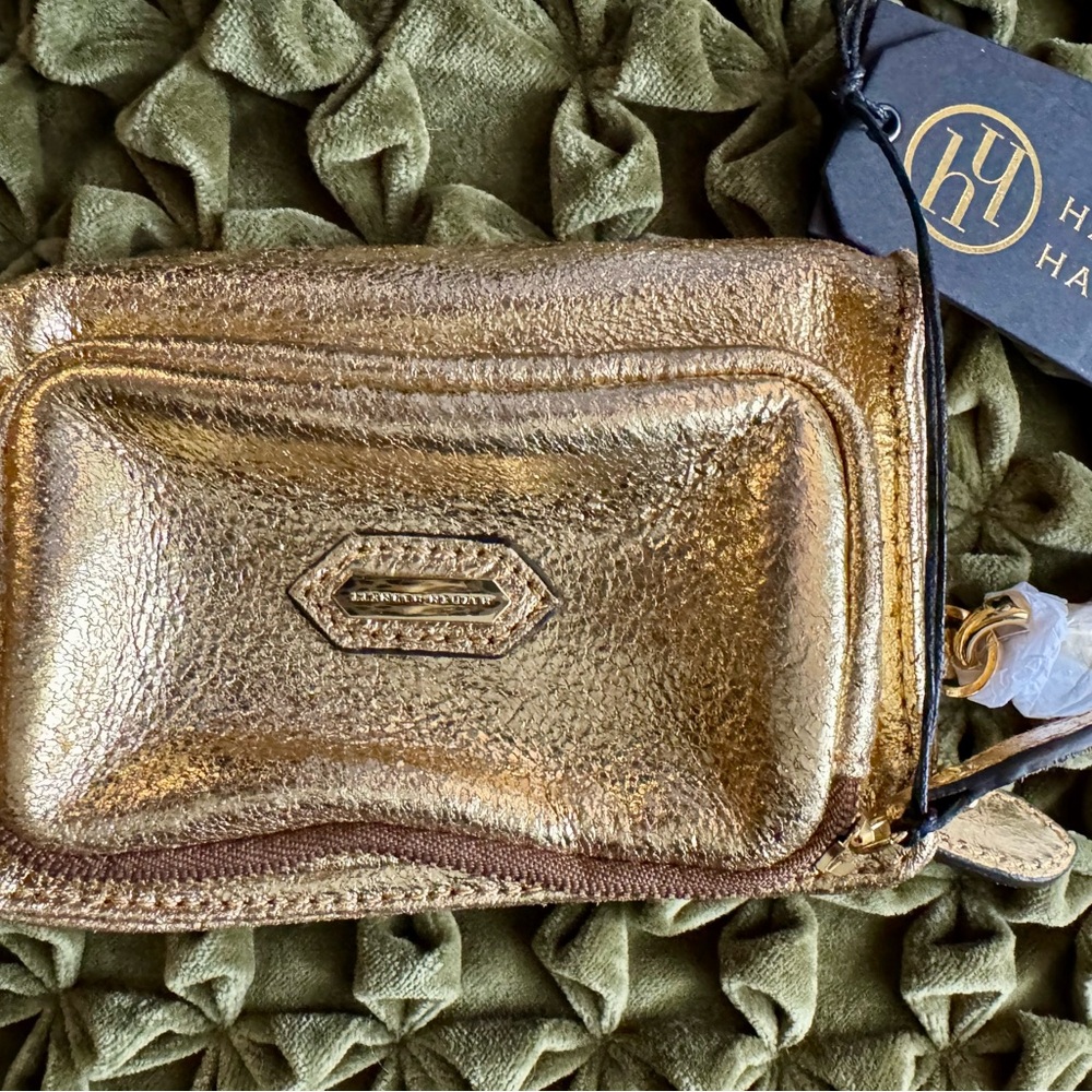Hammitt Gold Clutch Wristlet